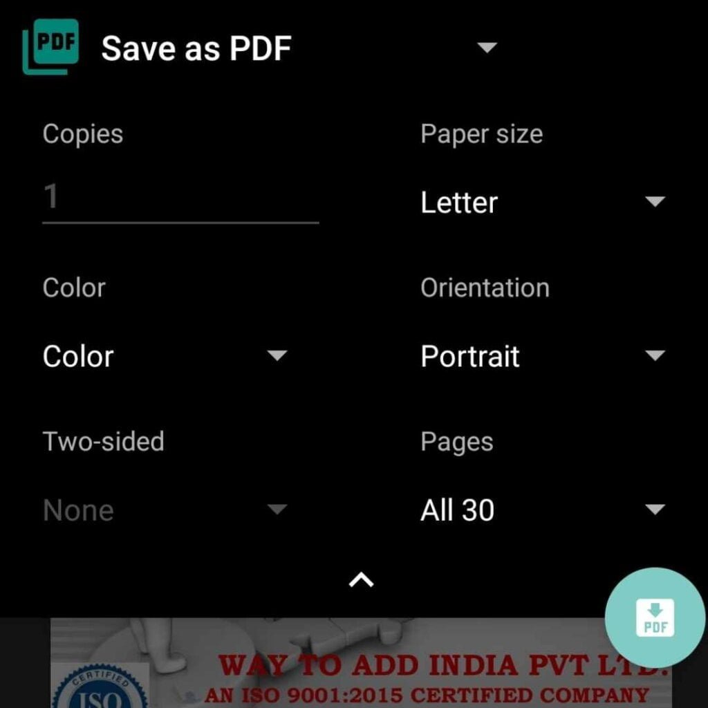 प्रिंट करने का तरीका - Print Karne Ka Tarika 5 print settings on mobile