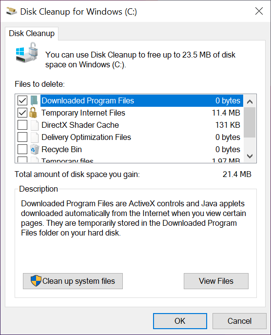 How to clear cache in windows 10. superfast your computer in 5 minutes 5 select all